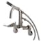 Aqua Vintage AE8458DL Wall Mount Clawfoot Tub Faucet, Brushed Nickel AE8458DL - alternate 1